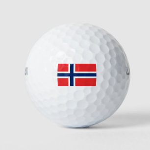 Pelotas De Golf Bandera de Noruega