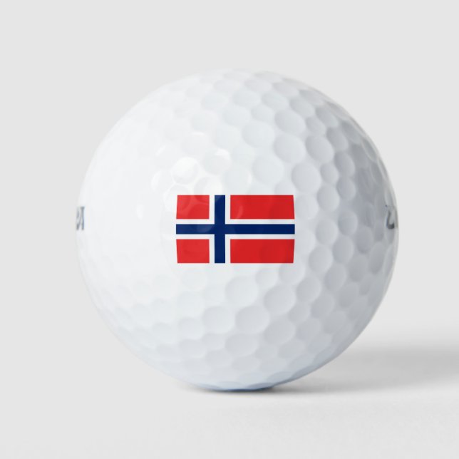 Pelotas De Golf Bandera de Noruega (Anverso)