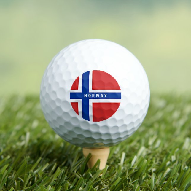 Pelotas De Golf Bandera de Noruega (Camiseta in situ)