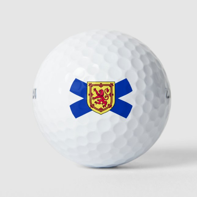 Pelotas De Golf Bandera de Nueva Escocia, Canadá (Anverso)