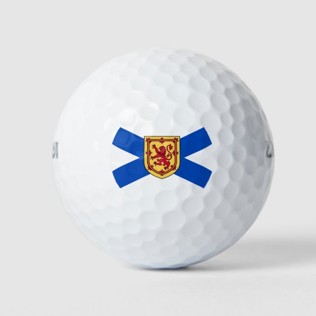 Pelotas De Golf Bandera de Nueva Escocia (provincia canadiense) (Anverso)