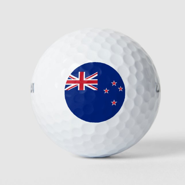 Pelotas De Golf Bandera de Nueva Zelanda (Anverso)