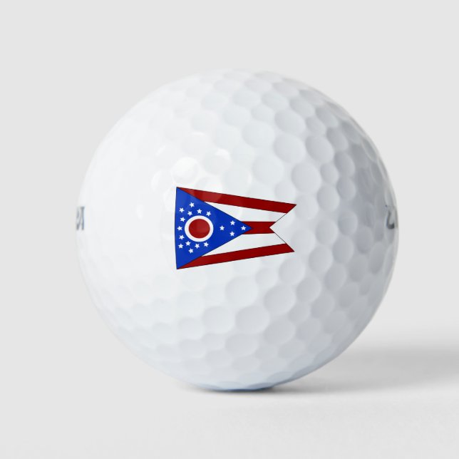 Pelotas De Golf Bandera de Ohio (Anverso)