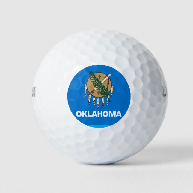 PELOTAS DE GOLF BANDERA DE OKLAHOMA (Anverso)