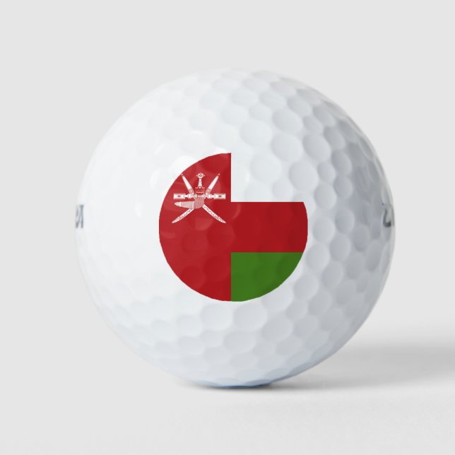 Pelotas De Golf Bandera de Omán (Anverso)