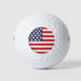 PELOTAS DE GOLF BANDERA DE ORGULLO ESTADOUNIDENSE