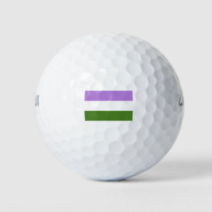Pelotas De Golf Bandera de orgullo Genderqueer