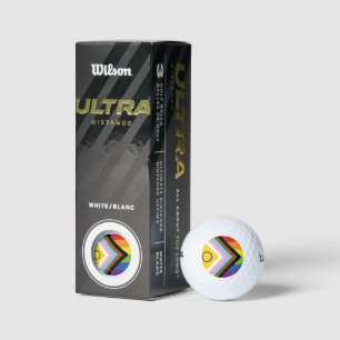 Pelotas De Golf Bandera de orgullo intersexual de SlipperyJoe's fo