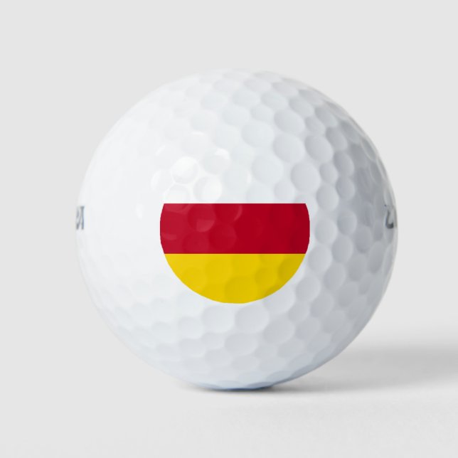 Pelotas De Golf Bandera de Osetia del Norte (Anverso)