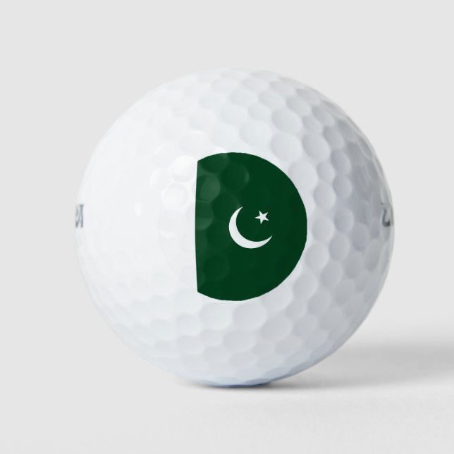 Pelotas De Golf Bandera de Pakistán (Anverso)
