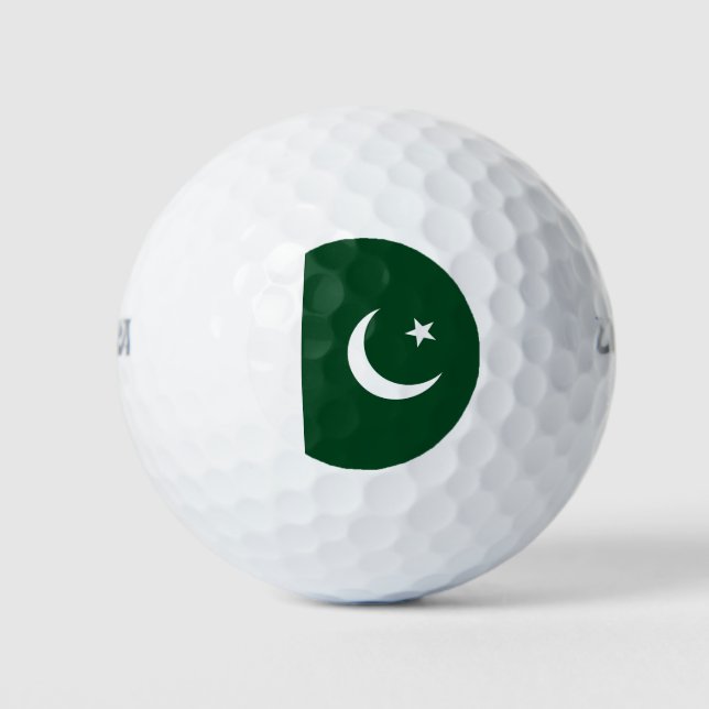 Pelotas De Golf Bandera de Pakistán (Anverso)