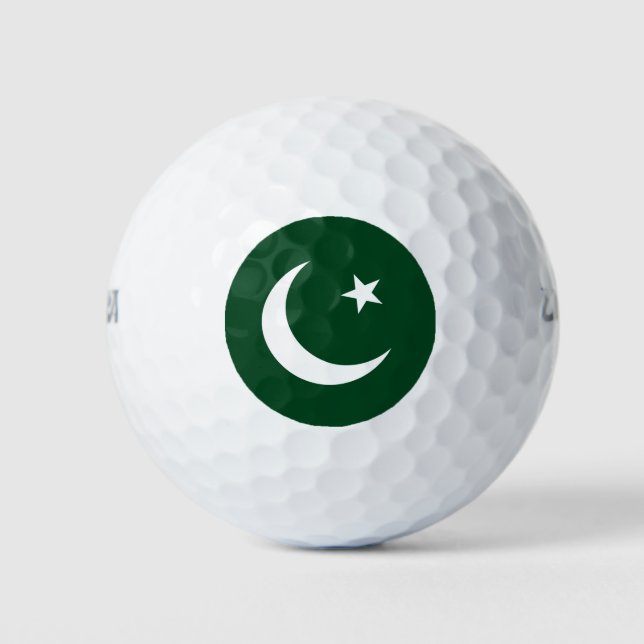 Pelotas De Golf Bandera de Pakistán (Anverso)