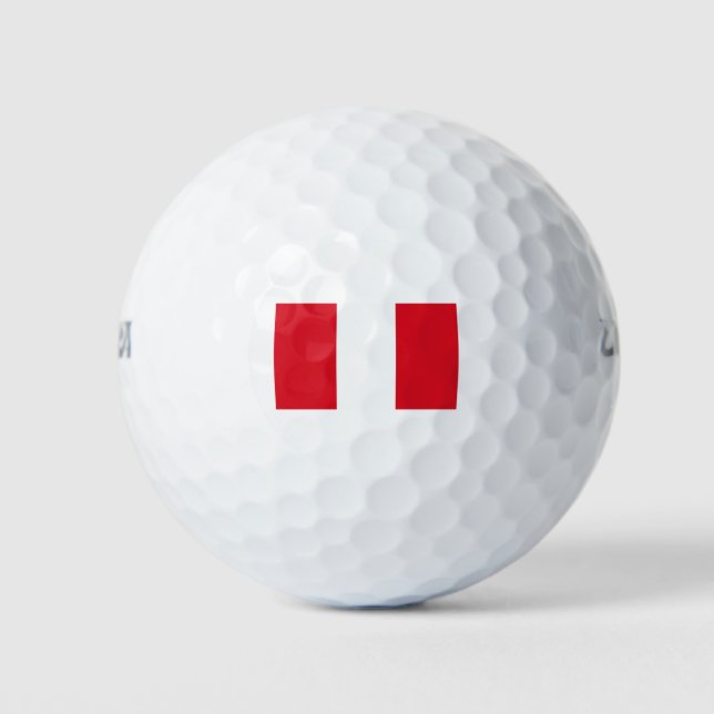 Pelotas De Golf Bandera de Perú (Anverso)