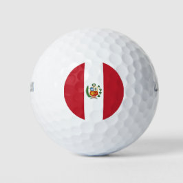 Pelotas De Golf Bandera de Perú