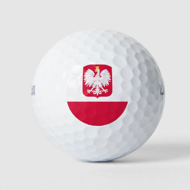 Pelotas De Golf Bandera de Polonia (Anverso)