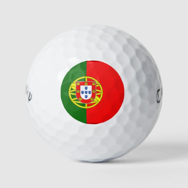 Pelotas De Golf Bandera de Portugal (Anverso)