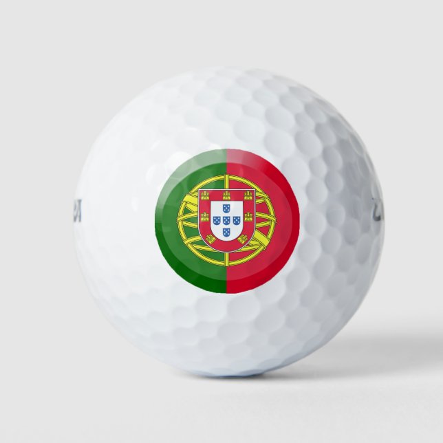 Pelotas De Golf Bandera de Portugal (Anverso)