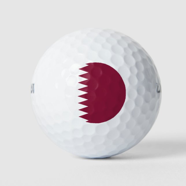 Pelotas De Golf Bandera de Qatar (Anverso)