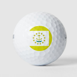 Pelotas De Golf Bandera de Rhode Island