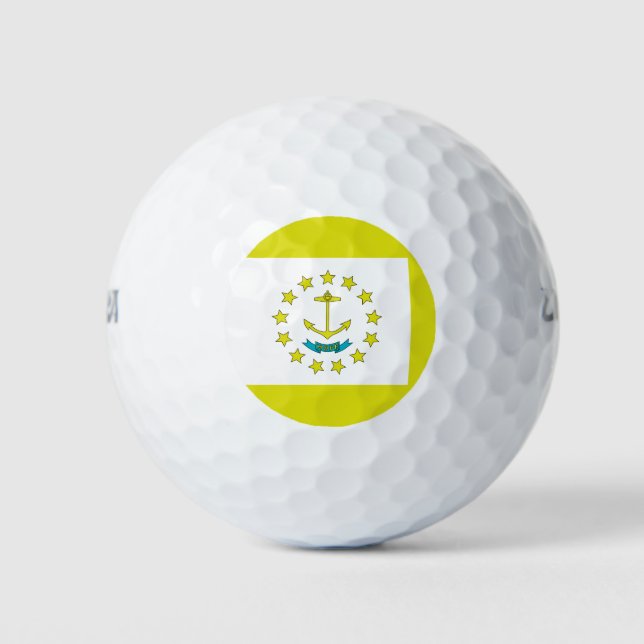 Pelotas De Golf Bandera de Rhode Island (Anverso)