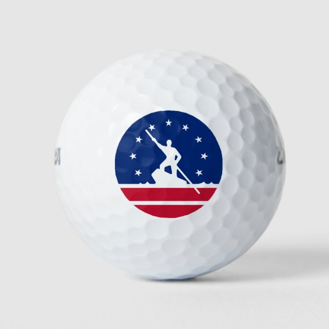 Pelotas De Golf Bandera de Richmond, Virginia Golf Balls (Anverso)