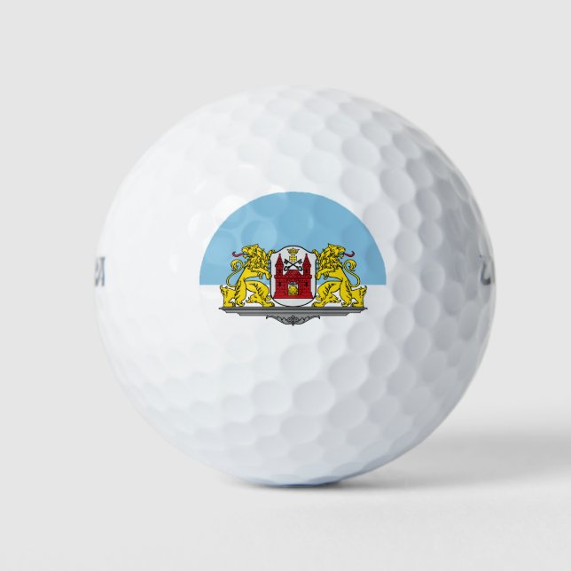 Pelotas De Golf Bandera de Riga, Letonia Golf Balls (Anverso)