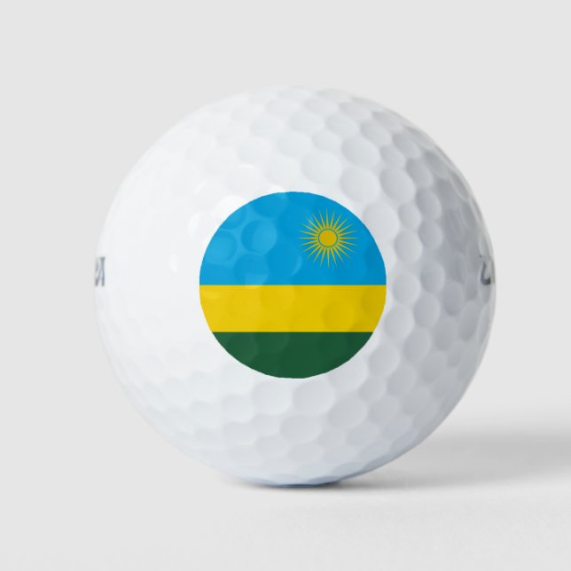 Pelotas De Golf Bandera de Ruanda (Anverso)