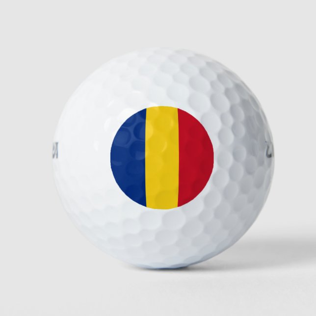 Pelotas De Golf Bandera de Rumania (Anverso)