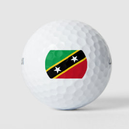 Pelotas De Golf Bandera de Saint Kitts y Nevis (Caribe)