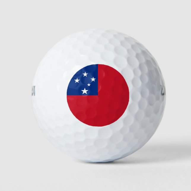 Pelotas De Golf Bandera de Samoa (Anverso)
