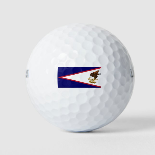 Pelotas De Golf Bandera de Samoa Americana (Anverso)