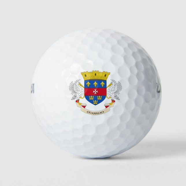 Pelotas De Golf Bandera de San Bartolomé (Anverso)