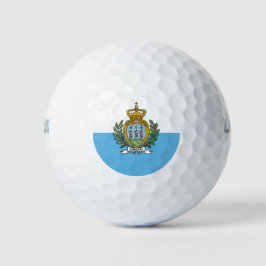 Pelotas De Golf Bandera de San Marino