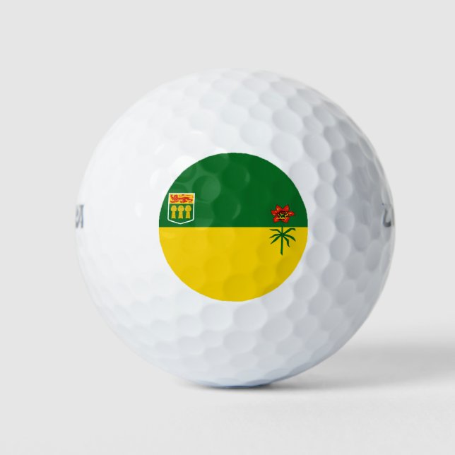 Pelotas De Golf Bandera de Saskatchewan (Anverso)