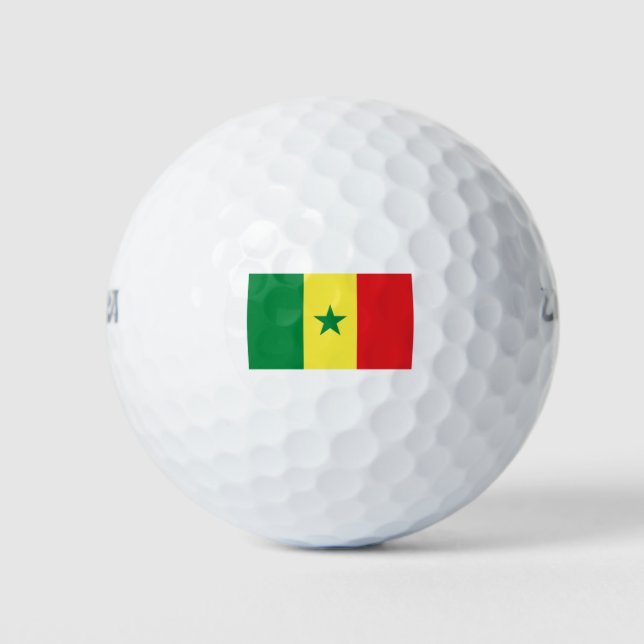 Pelotas De Golf Bandera de Senegal (Anverso)