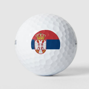 Pelotas De Golf Bandera de Serbia