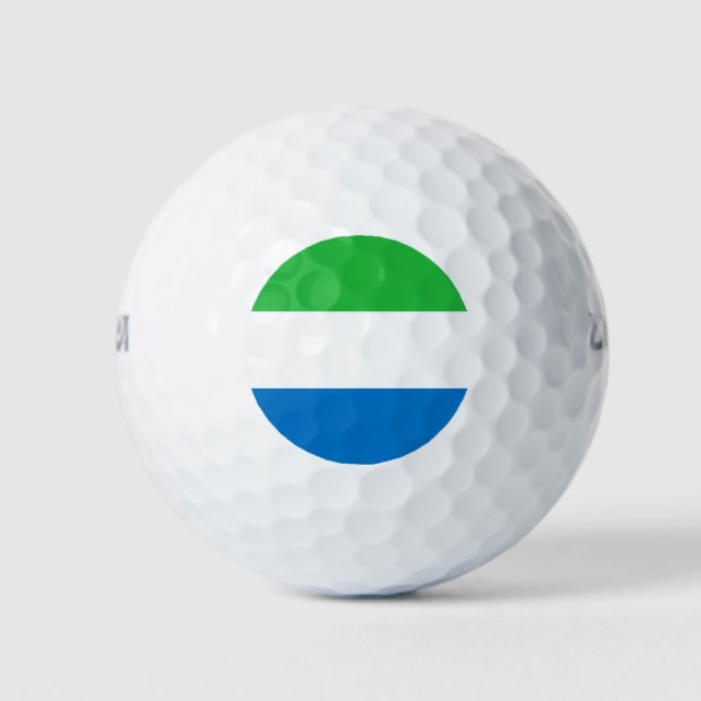 Pelotas De Golf Bandera de Sierra Leona (Anverso)