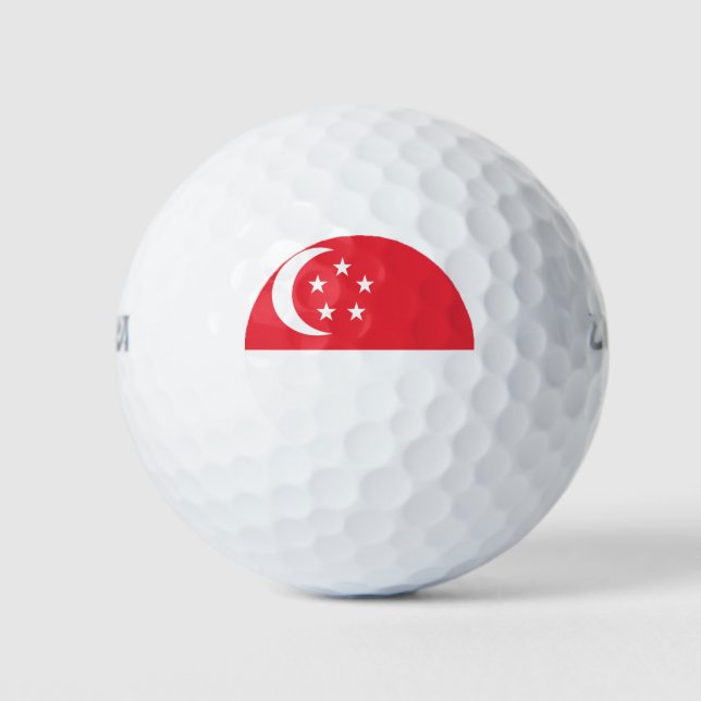 Pelotas De Golf Bandera de Singapur (Anverso)