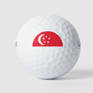 Pelotas De Golf Bandera de Singapur