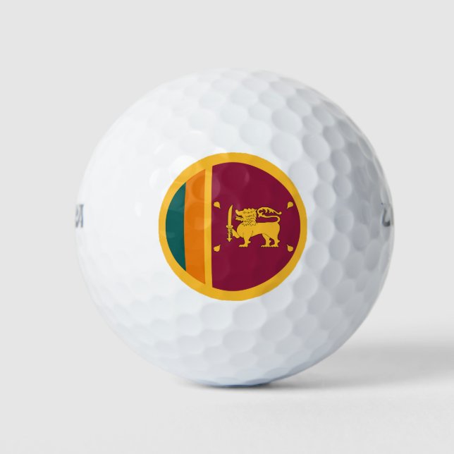 Pelotas De Golf Bandera de Sri Lanka (Anverso)