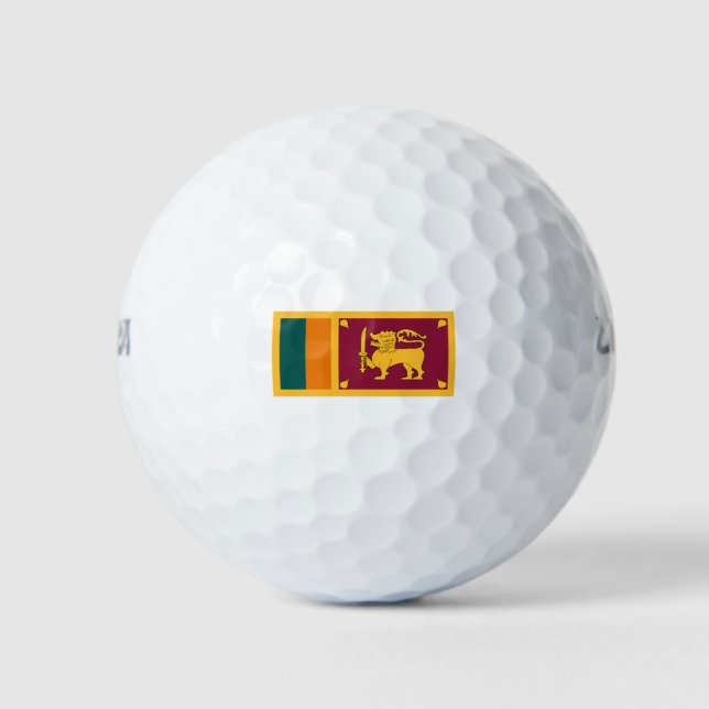 Pelotas De Golf Bandera de Sri Lanka (Anverso)
