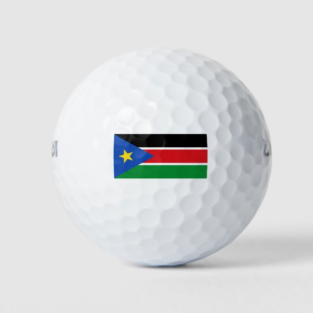 Pelotas De Golf Bandera de Sudán del Sur (África) (Anverso)