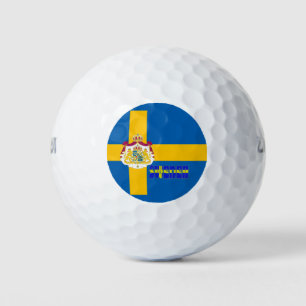 Pelotas De Golf Bandera de Suecia