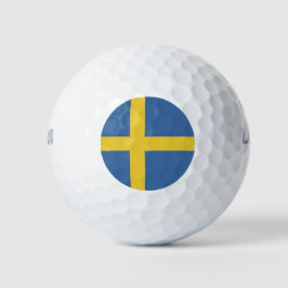 Pelotas De Golf Bandera de Suecia