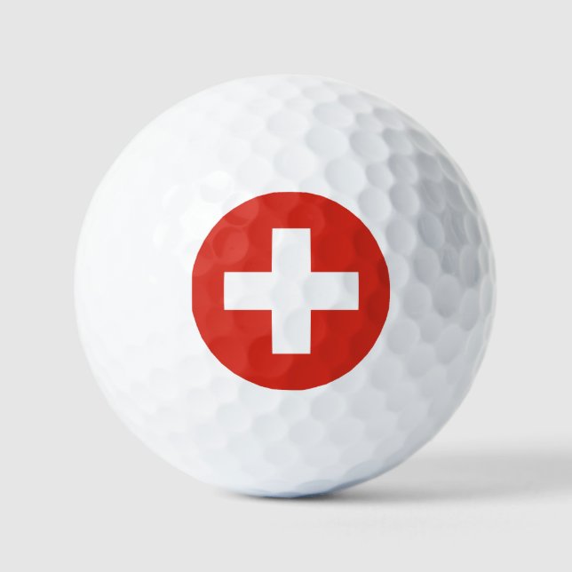 Pelotas De Golf bandera de Suiza (Anverso)