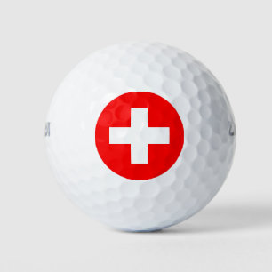 Pelotas De Golf Bandera de Suiza