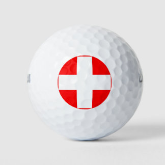 Pelotas De Golf bandera de suiza