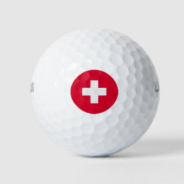 Pelotas De Golf Bandera de Suiza