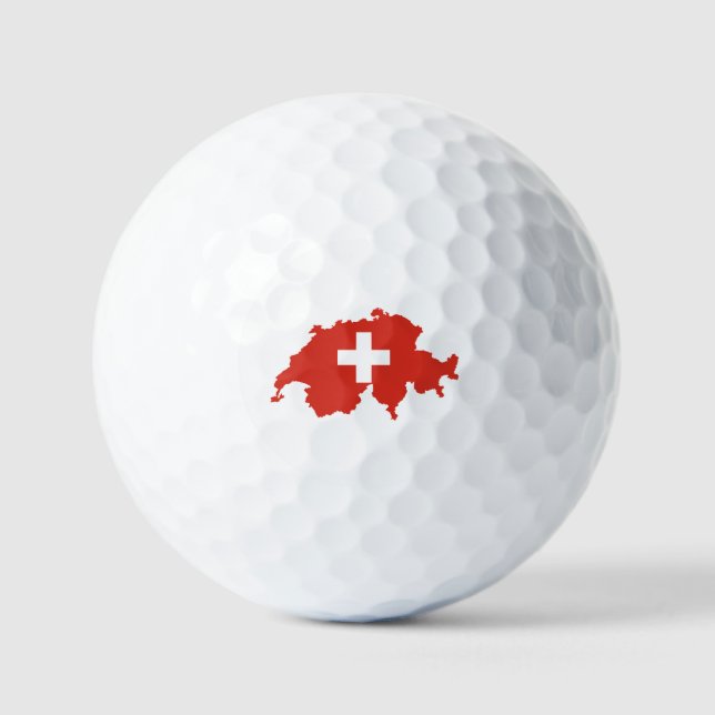 Pelotas De Golf Bandera de Suiza (Anverso)