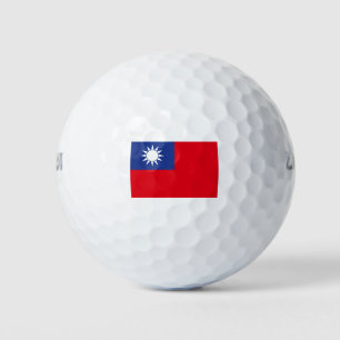 Pelotas De Golf Bandera de Taiwán